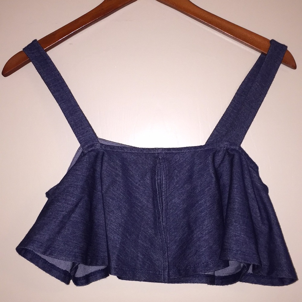 BCBGENERATION Ruffle Crop Top - Picture 3 of 4